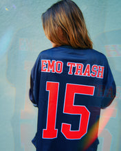 Load image into Gallery viewer, "EMO TRASH" OVERSIZED FOOTBALL JERSEY
