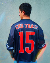Load image into Gallery viewer, "EMO TRASH" OVERSIZED FOOTBALL JERSEY