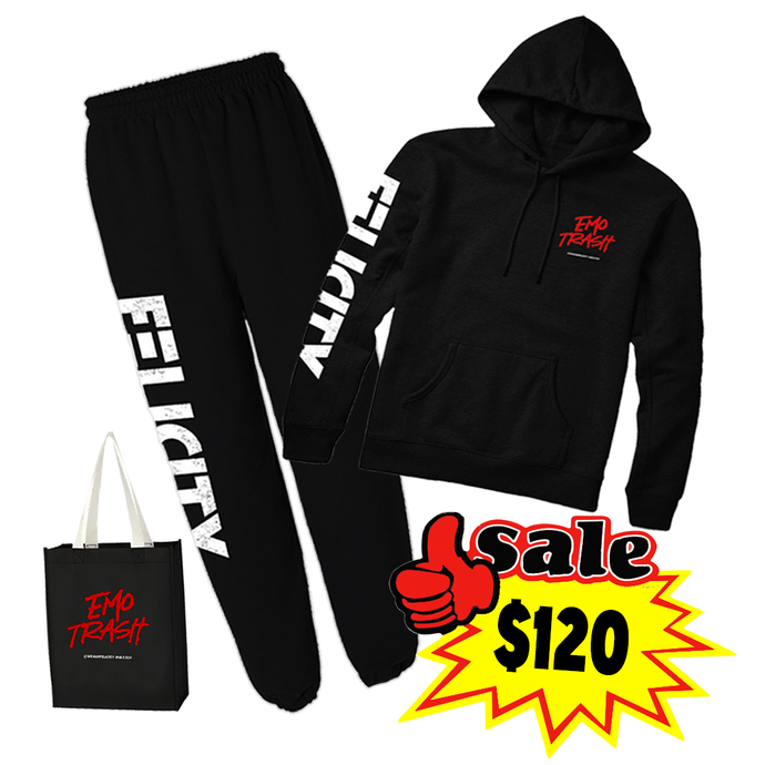 EMO TRASH Hoodie & Jogger Set **FREE TOTE BAG!**